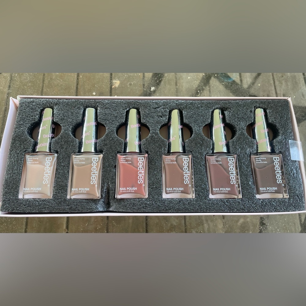Beetles Neutral Nail Polish Set – Assorted Beige & Brown Shades